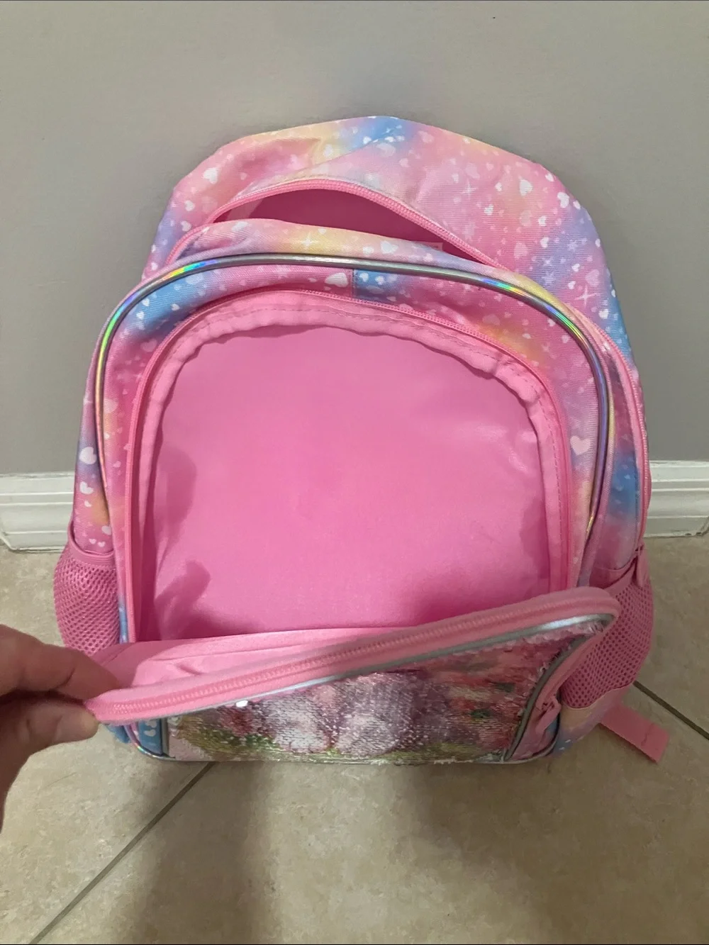 CCJPX Pink Sequin Kitten Backpack